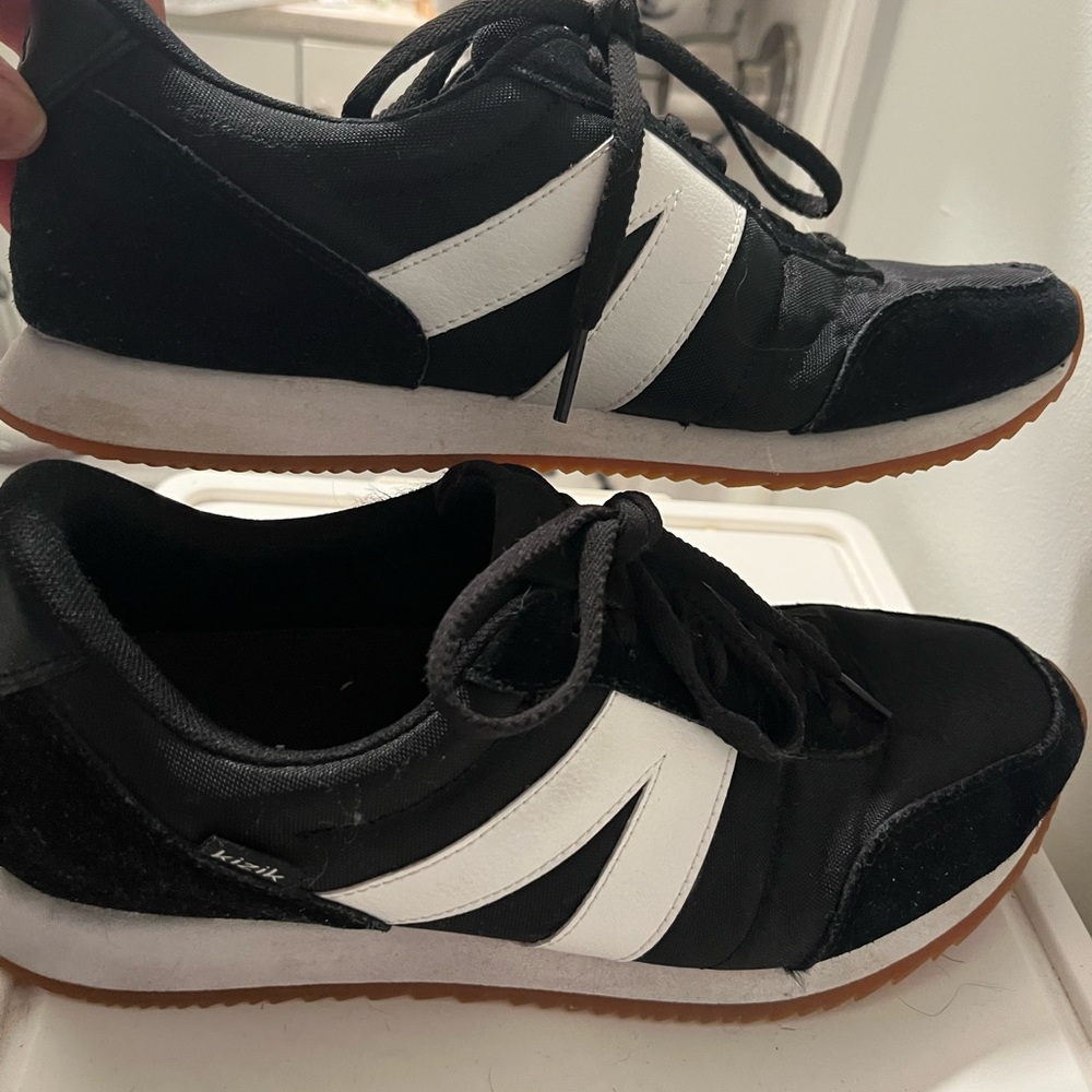 Black and White Athletic Shoes
